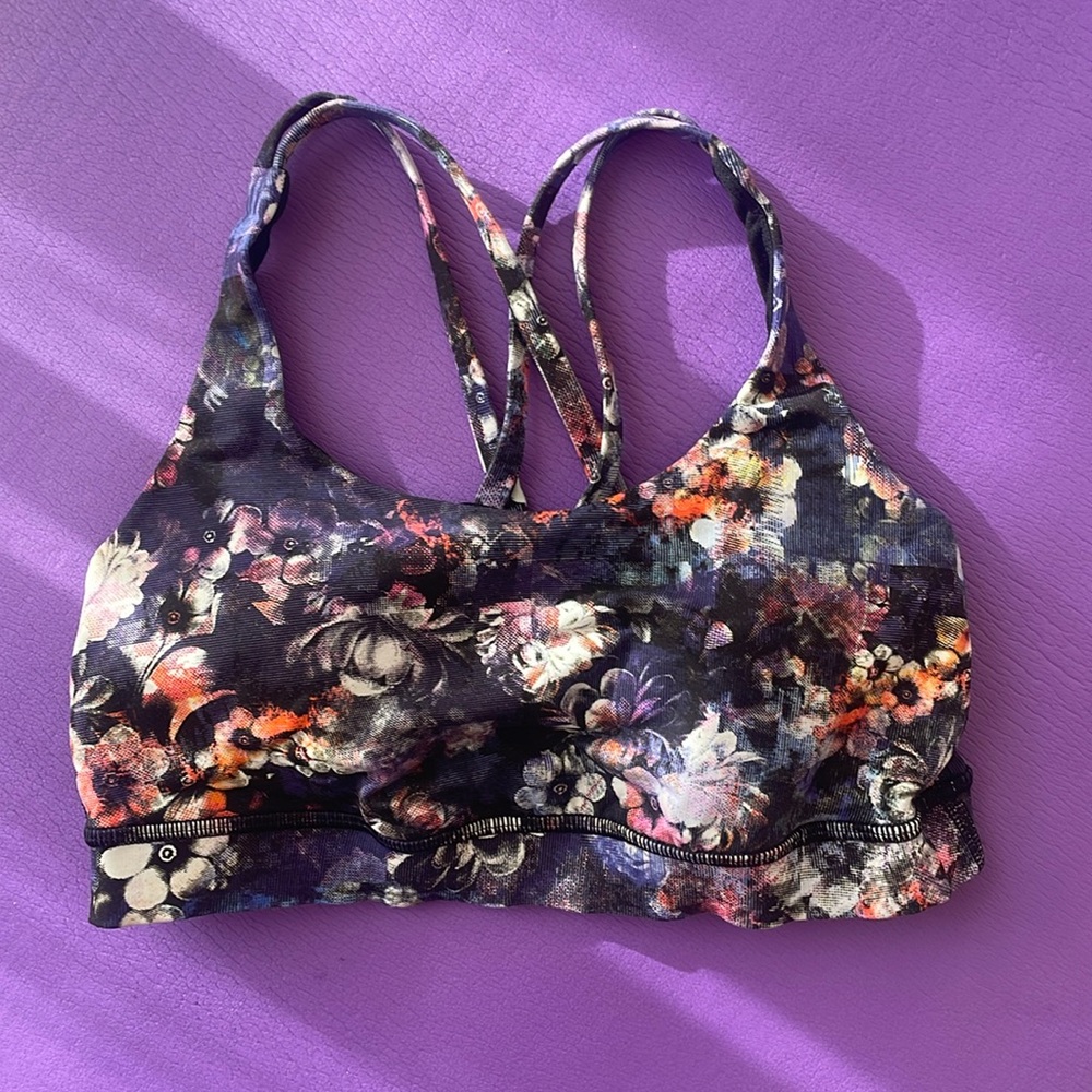 lululemon athletica Multicolor Floral Sports Bra size small